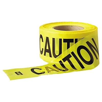YELLOW ECONOMY CAUTION TAPE 3 IN 1000 FT